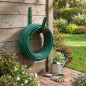 Metal support for irrigation hoses