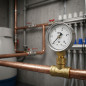 Dry dial pressure gauge 0-10 bar 1/4"
