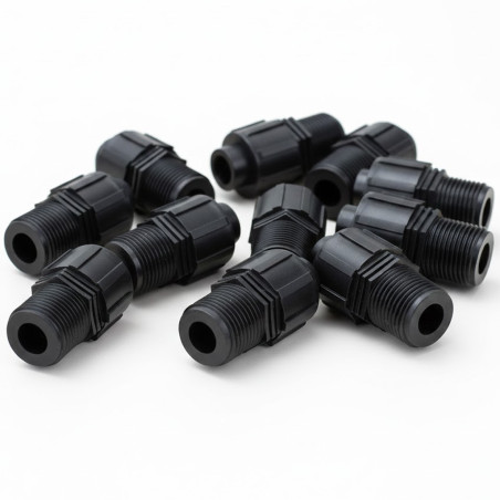 100 Stück Männlicher Anschluss 1/2'' für Tropfbewässerungsband 16mm | Bewässerungsanschluss