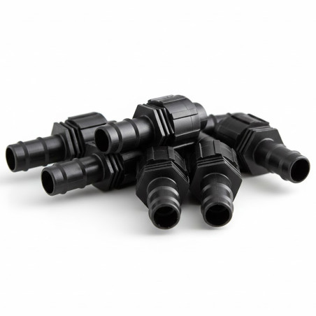 Pack 100 Unión Cinta de Riego a Tubo Goteo 16mm