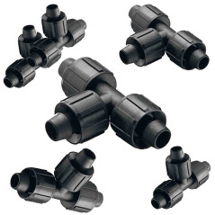 Lot de 100 Té gaine 16 x 16 x 16 mm pour système d'arrosage