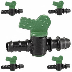 Pacote com 50 válvulas de corte para irrigação por gotejamento, 20 mm para saída | Válvula de corte para irrigação por gotejamen