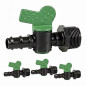 Pacote com 50 chaves de rosca macho de 20 mm x 3/4" | Válvula de irrigação por gotejamento usada para conectar tubo de 16 mm a r