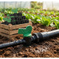 Pacote com 50 chaves de rosca macho de 20 mm x 3/4" | Válvula de irrigação por gotejamento usada para conectar tubo de 16 mm a r