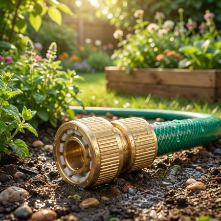 Raccordo per irrigazione 19 mm (3/4'') in ottone, raccordi rapidi per tubo da giardino