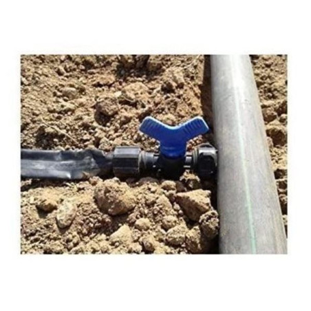 Pack 50 Llave de Paso Cinta de Goteo 16mm a Toma | Valvula de paso cinta goteo para Riego Agricola