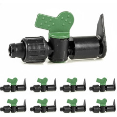 Pack 50 Llave de Paso Layflat a Cinta de Goteo 16mm | Conector para Riego por Goteo
