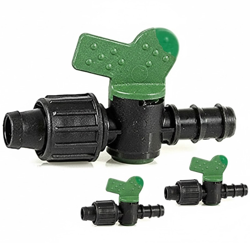 Valvola a nastro per irrigazione a goccia da 16 mm a 16 mm | Confezione da 50 valvole di arresto per irrigazione a goccia Valvola a nastro per irrigazione a goccia da 16 mm a 16 mm | Confezione da 50 valvole di arresto per irrigazione a goccia