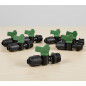 Valvola a nastro per irrigazione a goccia 16 mm x 1/2'' | Confezione da 10 valvole di arresto per irrigazione a goccia