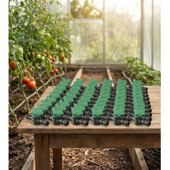 50 Stück Tropfbewässerungsventil 12 mm. Rillenventil für hochwertige Tropfbewässerung