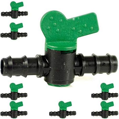50 Stück Tropfbewässerungsventil 12 mm. Rillenventil für hochwertige Tropfbewässerung