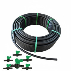 Pack 5 Llave 25mm Riego | Llave goteo 25 mm | Llave de paso Riego 25 mm | Valvula riego por goteo 25mm | Valvula tuberia 25mm