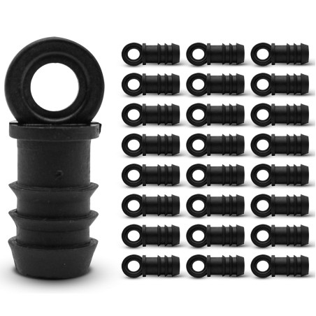 Embout pour tuyau d'irrigation | Embout de 20 mm | Lot de 50 embouts pour tuyaux d'irrigation goutte à goutte destinés aux systè