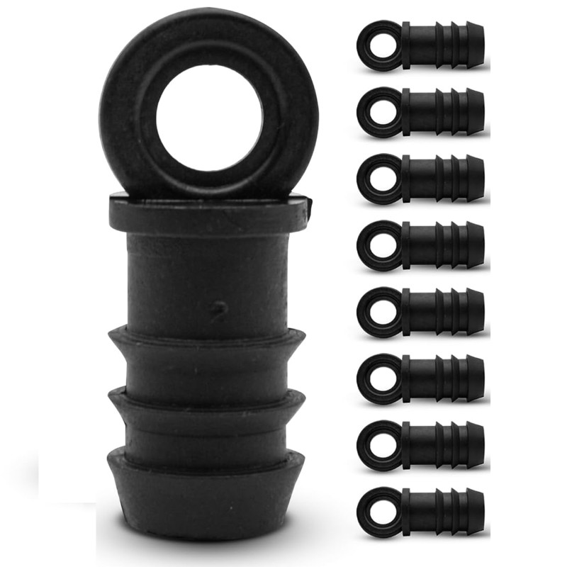 Endkappe für Bewässerungsrohre | 20-mm-Endkappe | Packung mit 25 Tropfschlauch-Endkappen für landwirtschaftliche und gartenbauli
