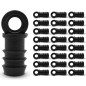 End Cap for Irrigation Pipes | 16mm End Cap | Pack of 100 Drip Hose End Caps for Agricultural and Gardening Irrigation Systems