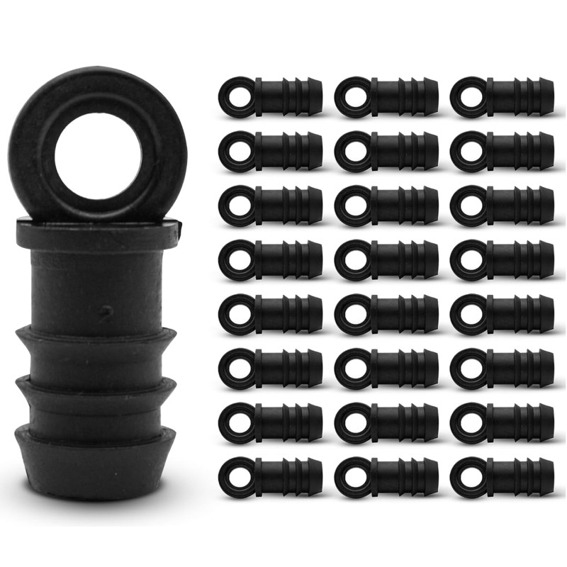 Tappi terminali per tubi di irrigazione | Tappi terminali da 16 mm | Confezione da 50 tappi terminali per tubi gocciolanti per s