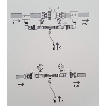 Inyector venturi de fertilizante 20Ø 1/2" regulable