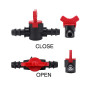 Pack 25 Llave 16mm Riego | Llave goteo 16 mm | Llave de paso Riego 16 mm | Valvula riego por goteo 16mm | Valvula tuberia 16mm