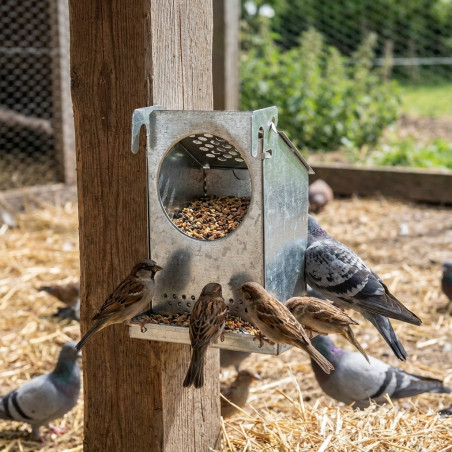 Feeder pigeons, birds and partridges sheet