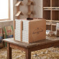 Transportín Madera Palomas 8 Departamentos 30x40x32 cm - Caja de Transporte para Palomas Palomos Aves Pajaros