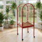 Grande Cage Oiseau sur Pied Volière Canaries Perroquet Grosses Perruches Cacatoès Ara Cage Oiseaux avec Support 54x54x155 cm
