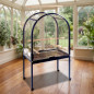 Grande Cage Oiseau sur Pied Volière Canaries Perroquet Grosses Perruches Cacatoès Ara Cage Oiseaux avec Support 85x54x155 cm