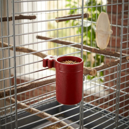 Mangeoire Cage pour Oiseaux 2,3x3 cm