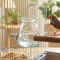 Glas-Tränke für Vogelkäfige, 75 ml