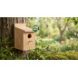 Lot de 10 Nid en Bois pour Oiseaux 12x10x10 cm