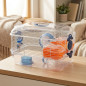 Cage pour Rongeurs pour Hamsters, Souris, en Plastique, Accessoires inclus, 36x24x35 cm