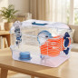 Transparent hamster cage