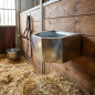 Comedero de Pared Galvanizado para Caballos 8 Litros, 50x37x21 cm - Alimentador para Caballos