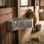 Comedero de Esquina Galvanizado para Caballos 8 Litros, 50x37x21 cm - Comedero para Caballos