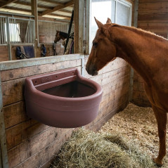 Comedero de 8 L con Asa, Fuerte y Robusto para Caballos - Alimentación de Caballos de Alta Calidad