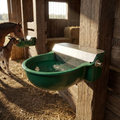 Bevitore per Bovini, Bevitore in Acciaio Inossidabile, Ciotola Automatica per Cane, Cavallo, Bestiame e Pecora, 27x33x15 cm