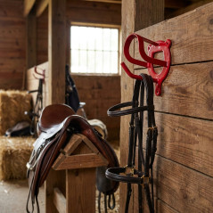 Supporto per Sella per Cavallo Rosso 10x13x9 cm