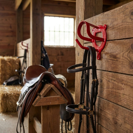 Support de Selle pour Cheval Rouge 10x13x9 cm