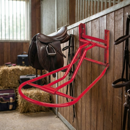 Porta Monturas Caballos, Soporte Plegable para Silla de Caballo 24x72 cm - Soporte de Montura Caballos
