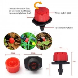 Kit de irrigação automática por gotejamento de 25 m para vasos e plantas - Ideal para jardins e terraços