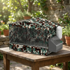 Cage pour Oiseaux galvanisé, Canaris, Perdrix, Perruches et Oiseaux Exotiques, 52x31x36 cm