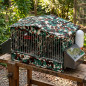 Partridges cage 2 departments 52.5 x 31 x 36 cm galvanized