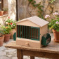 Holz-Vogelkäfig für Kanarienvögel, Wellensittiche und exotische Vögel, 48x27x36 cm