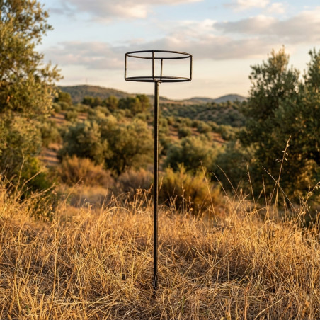 Suporte redondo para pássaros 100x29x29 cm, cadeira telescópica para pássaros, poleiro para pássaros