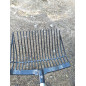 Rastrillo Jardin 20 Dientes para Estiercol de Caballo con Mango, 140x33x13 cm - Horquilla Rastrillo para Granja
