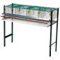 Quail battery cage 4 departments 105x47x90 cm