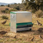 Comedero para Pajaros de Exterior de Acero Inoxidable con Tapa, 51x46x52 cm - Tolva para Aves Perdices Comedero para Pajaros de Exterior de Acero Inoxidable con Tapa, 51x46x52 cm - Tolva para Aves Perdices