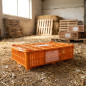 Gabbia di trasporto in plastica 67x45x15 cm con porta anteriore scorrevole per bestiame e agricoltura