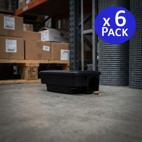 Pack 6 Trampas para Ratones Vivos, Jaula Reutilizable para Atrapar Ratas, Interiores y Exteriores