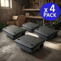 Pack 4 Trampas para Ratones Vivos, Jaula Reutilizable para Atrapar Ratas, Ideal para Jardín y Hogar