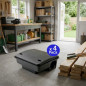 Pacote com 4 ratoeiras vivas, gaiola reutilizável para ratos, ideal para jardim e casa
